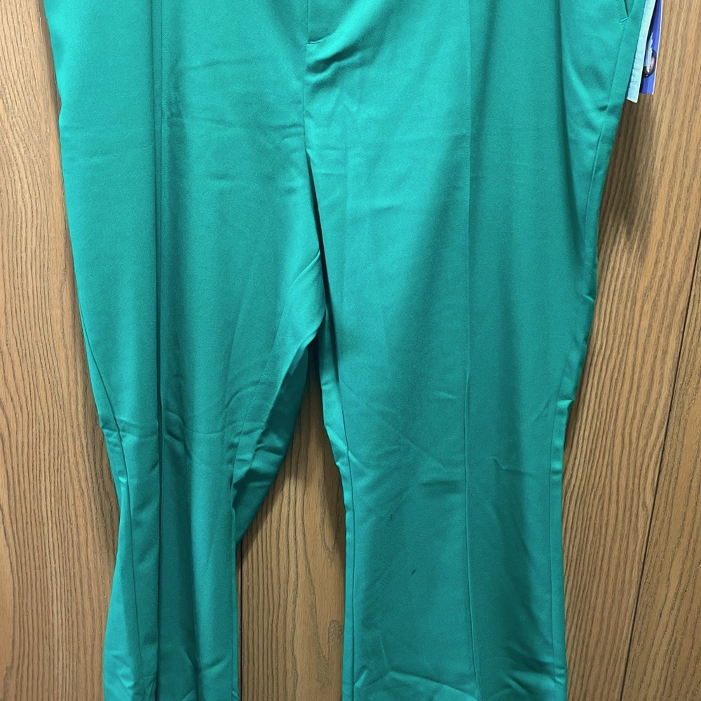 Future Collective Kahlana Barfield Brown Mid Rise Flare Pants Green Size 20w/22w